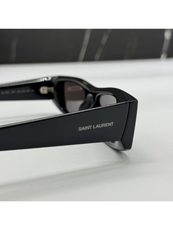 NWT Saint Laurent SL553 001 Black Square Sunglasses Authentic main image 10